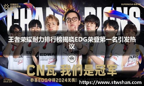 王者荣耀耐力排行榜揭晓EDG荣登第一名引发热议